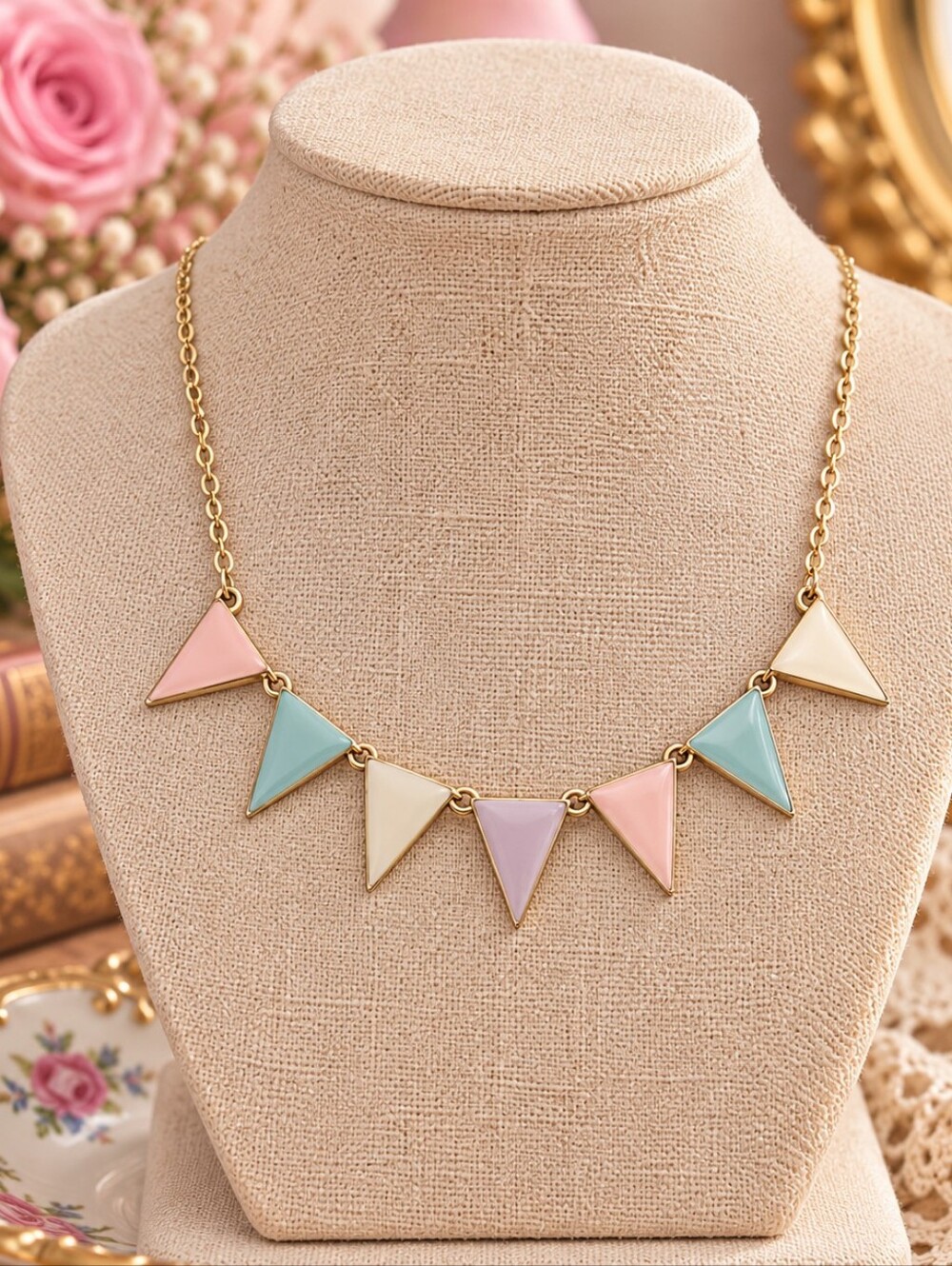 Plunder Pastel Triangle Necklace